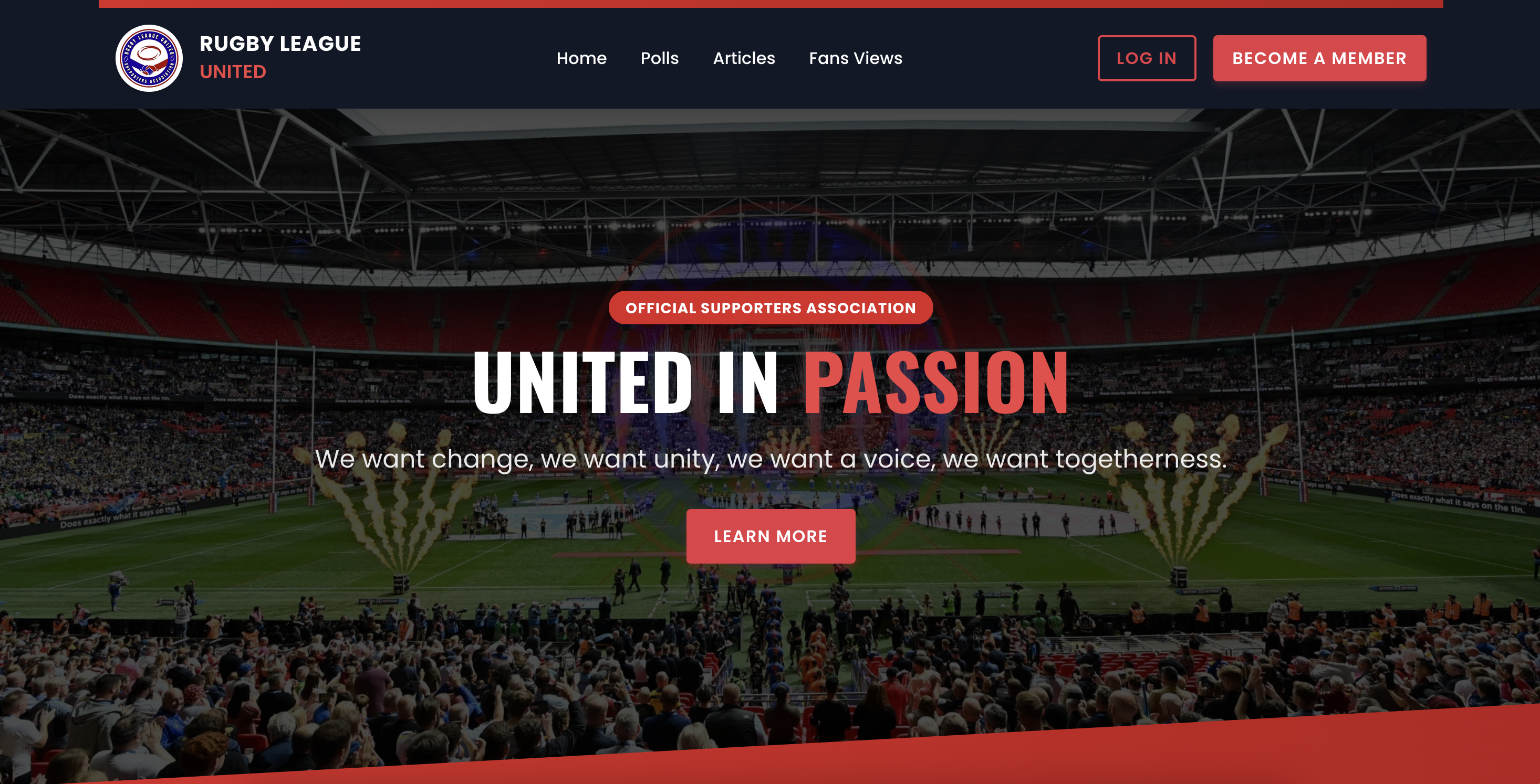 Rugby League United Website Preview